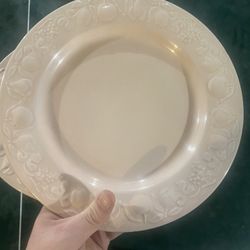 Franco Giorgi By Quadrifoglio Dinner Plates Made in Italy - Chipped 