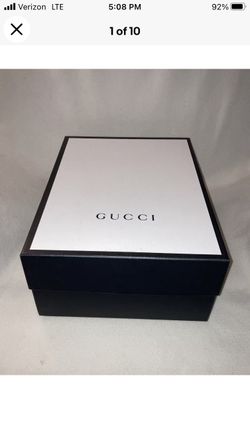 Gucci Empty Black & White Shoe Box 16” x 12” x 6.4”.