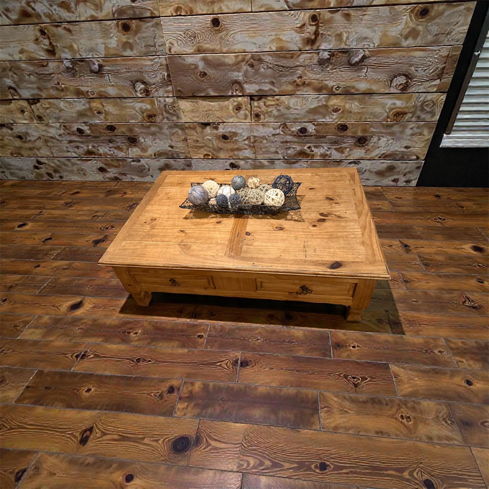 Beautiful Pine Coffee Table With Drawers