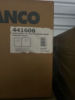 Blanco 441606 Diamond 32" Double Bowl Undermount Silgranit Kitchen Sink with low Divide in Biscuit