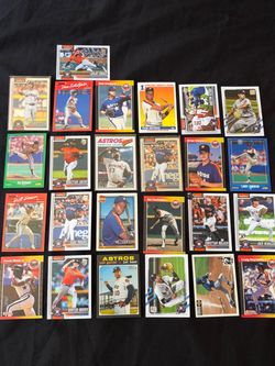 Houston Astros Baseball Card Lot – 25 Different Cards