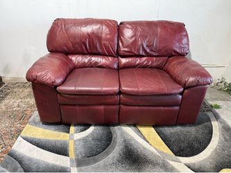 Luxury Leather Loveseat Recliner