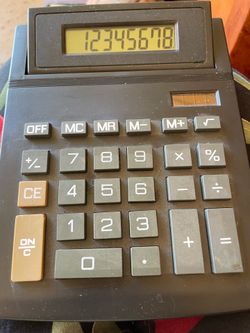 8 digit dual power  big display calculator