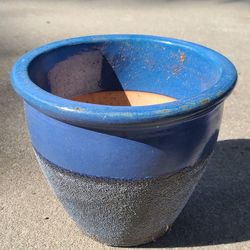 Beautiful Blue Ceramic Flower Pot