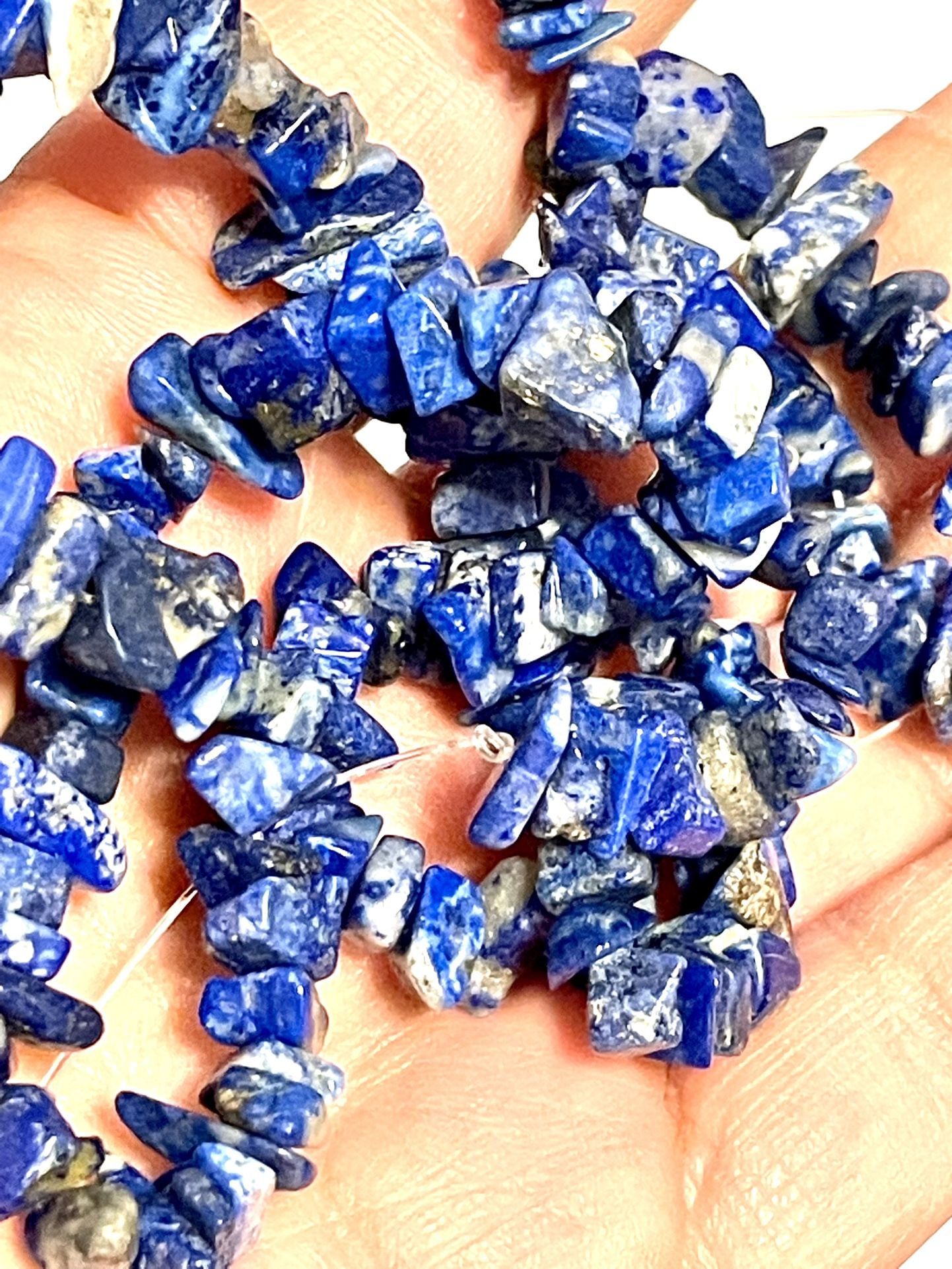 21” Strand Of Lapis Lazuli Nuggets