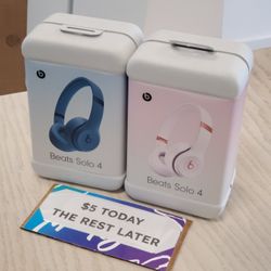 Beats Solo 4 Headset Brand New - $5 DOWN TODAY, NO CREDIT NEEDED - WARRANTY INCLUDED