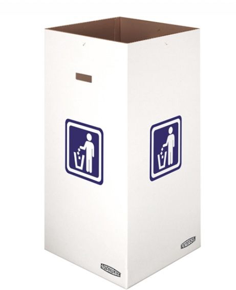 10 Bankers Box 50 Gallon Corrugated Cardboard Waste & Recycling Containers