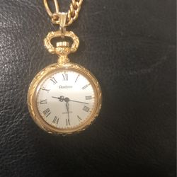 Gold Plated Chains With Watch New 