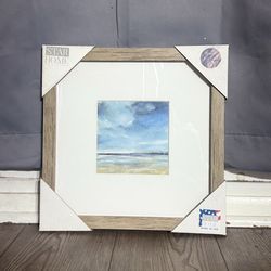 Coastal Beach Wall Art – Framed Ocean Landscape Home Decor