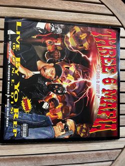 Three 6 Mafia Live By Yo Rep LP Vinyl (Yellow Color Vinyl) rare excellent  3 6