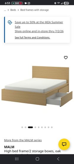 Malm Bedroom set and Nectar Queen Mattress