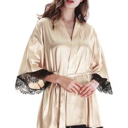 Silk Kimono Robes For Women Size -M Branded 