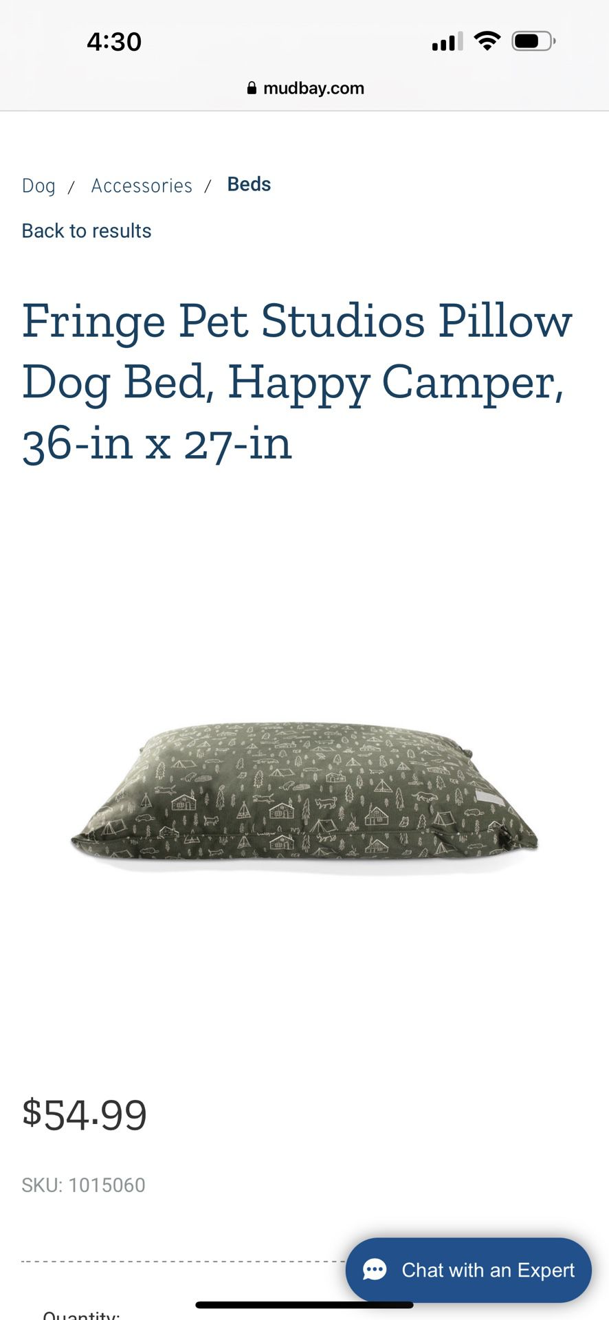 Large Green Pet Bed