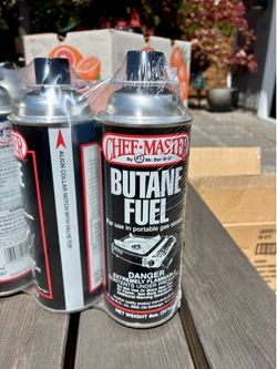 Chef Master 4 pack of 8 ounce Butane Fuel Canisters