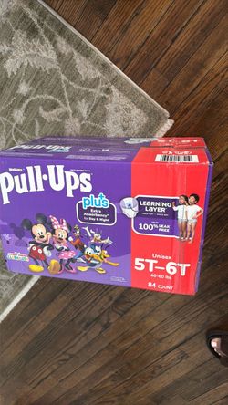 Huggies Pull-Ups Plus Training Pants 5T-6T 84 Count