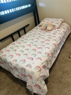 Rainbow twin comforter