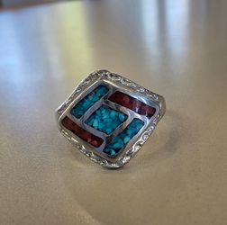 Turquoise ring size 10