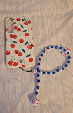 Dodgers phone wristlet charm (read caption)