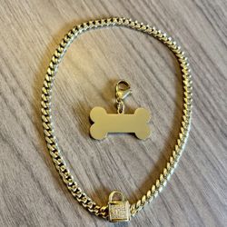 14” Gold Dog Chain