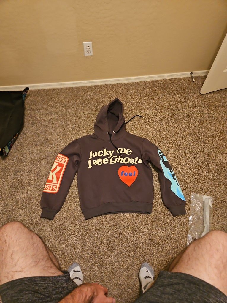 “Lucky Me I See Ghosts” Hoodie – Kanye West x Kid Cudi KSG Merch L