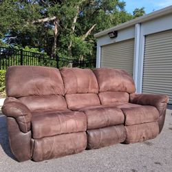 Free Delivery!  Brown Reclining Sofa 