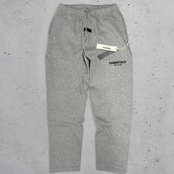 deep grey essentials sweat pants 