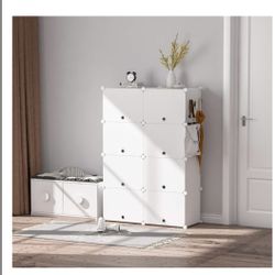 HOMIDEC Shoe Rack, 8 Tier Shoe Storage Cabinet 32 Pair Plastic Shoe Shelves Organizer for Closet Hallway Bedroom Entryway