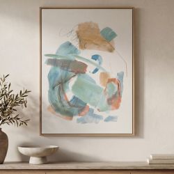 Prose Multicolor Framed Painting