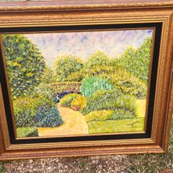 Vintage Impressionist Landscape Signed 