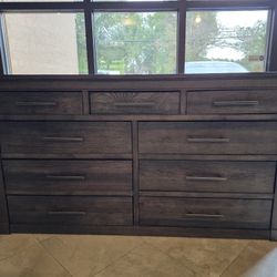 Pottery Barn Livingston brown dresser