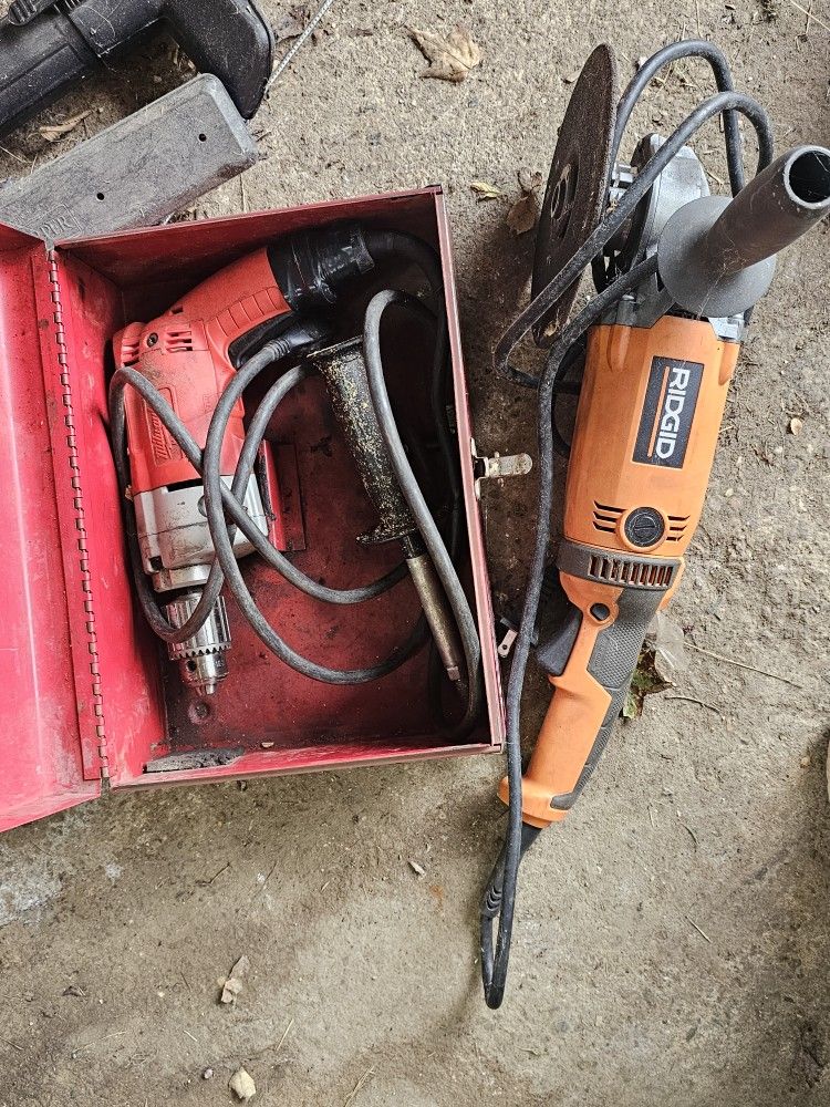 Wired Drill And Grinder 