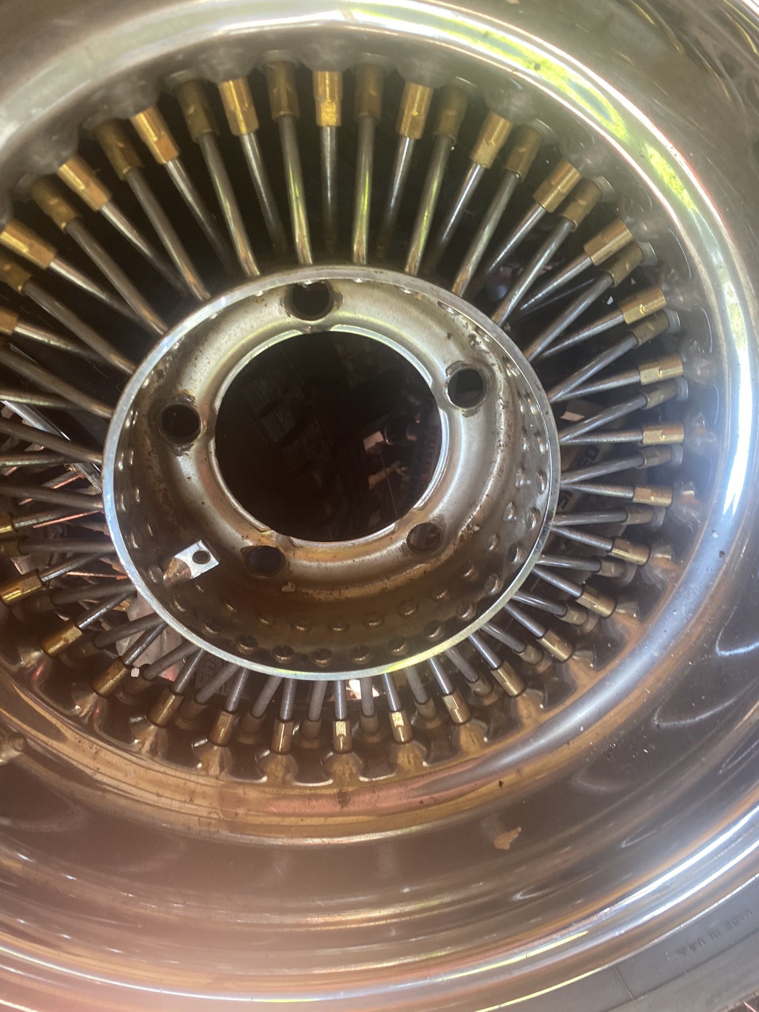 15” Rims (5) Rims New Tires (spokes) No Rust On None Of Them!