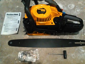 Poulan Pro PP5020AV 50cc 20" gas chainsaw (new & unused “factory reconditioned”) $85!