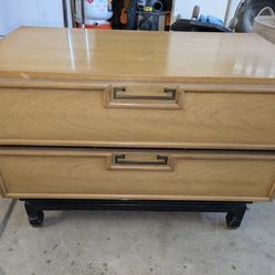 Antique American of Martinsville Walnut Sidebed Table 