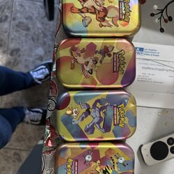 Pokemon Scarlet And Violet Tins 2 Pack Cards 