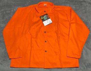 Black Stallion Orange FR Welding Jacket with Tags