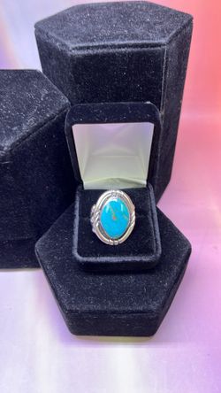 Men’s silver ring 15.9g Turquoise