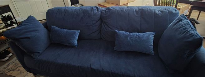 Blue sofa