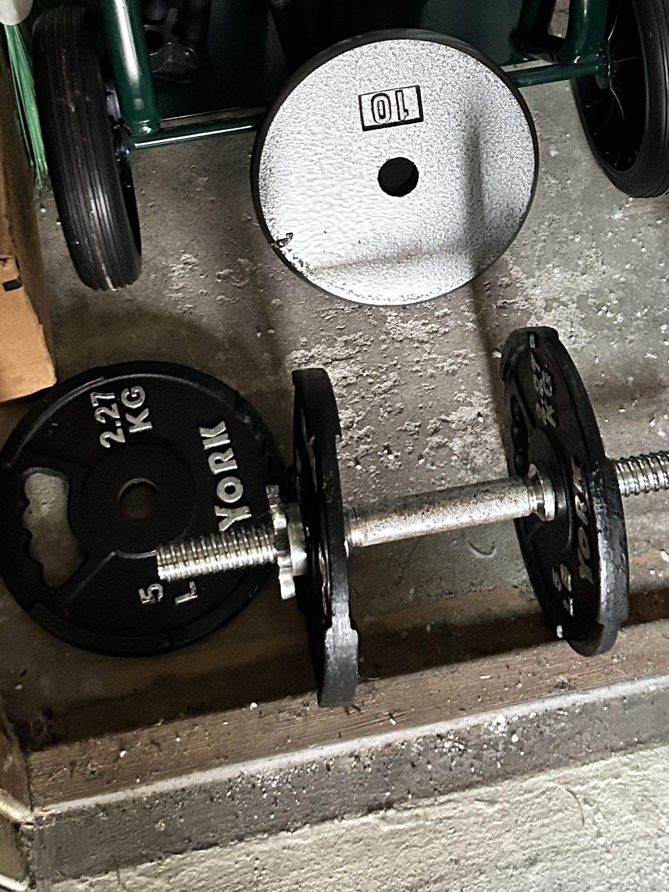 Dumbbell With 25 Pounds Of Weights 