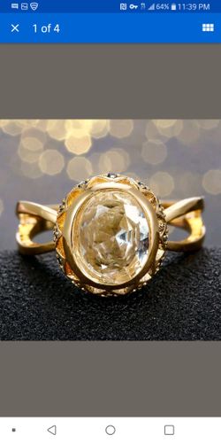 Gold-plated silver s925 ring size 8