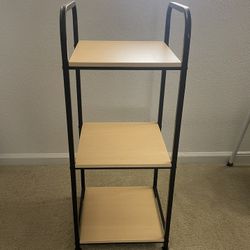 Natural Wood Three Shelf Organizer 