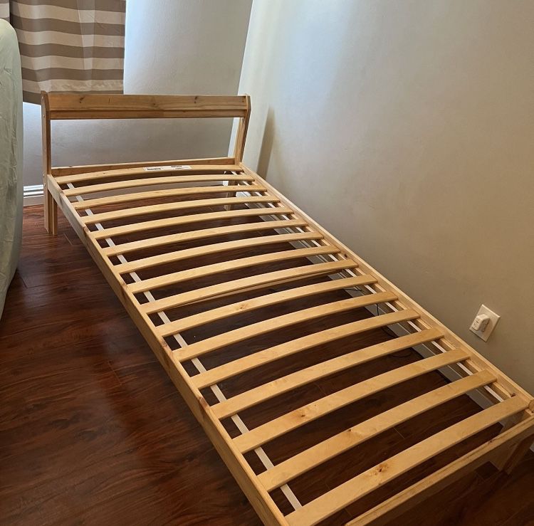 ikea twin wooden bed frame