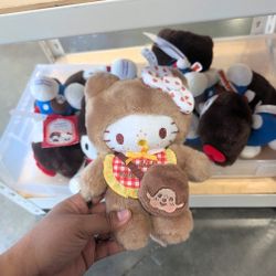 Sanrio Hello kitty Monchichi plush 