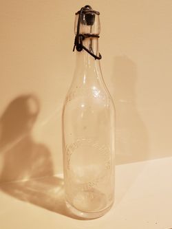 RARE Vintage old Holtzworth & Miller Chambersburg PA registered clear bottle