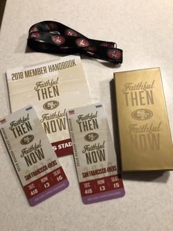 2018 SAN FRANCISCO 49ERS SEASON TICKETS for Sale in