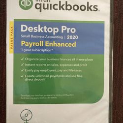 INTUIT QUICKBOOKS DESKTOP PRO 2020 DISC & DOWNLOAD