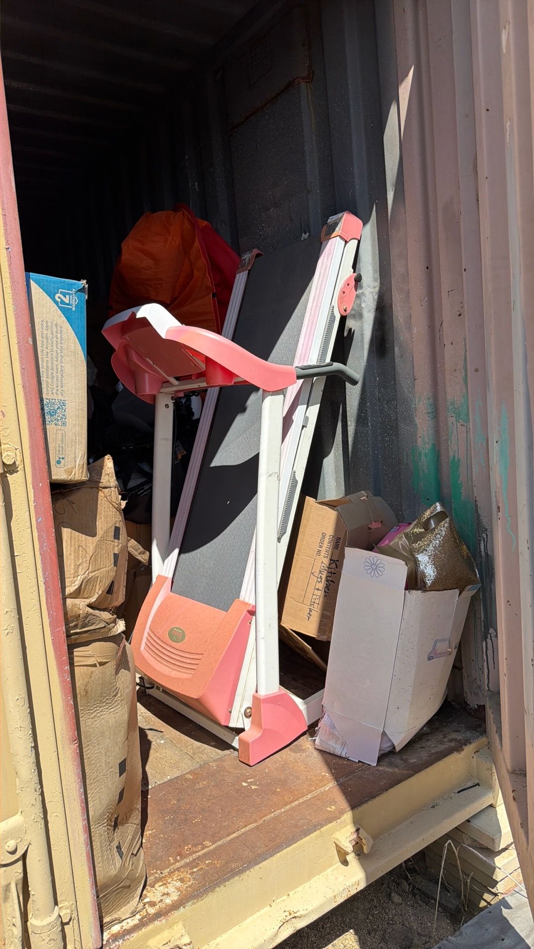 Pink treadmill