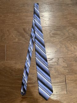 Paul Dione Diagonal Striped Silk Necktie