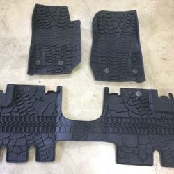 Genuine OEM Mopar Jeep Wrangler All Weather Floor Mats 