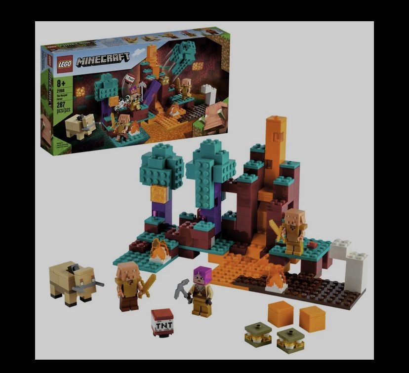 LEGO Minecraft The Warped Forest 21168 Building Toy Set (287 Pieces)
